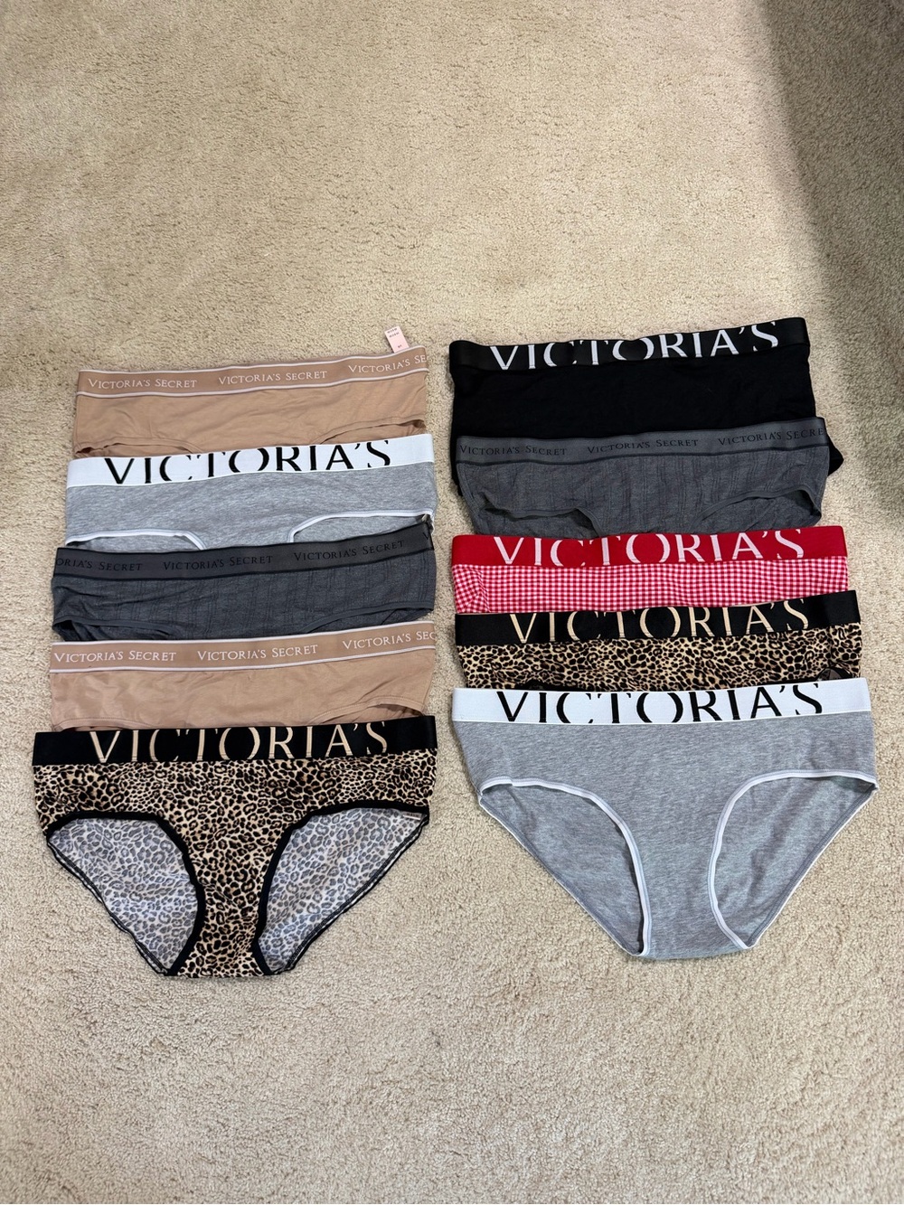 NEW NWT 10 pair Victoria’s Secret/Pink Panties Size: Large